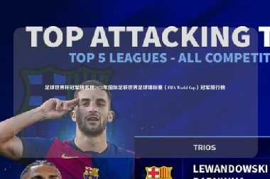 足球世界杯冠军排名榜2023年国际足联世界足球锦标赛（FIFA World Cup）冠军排行榜